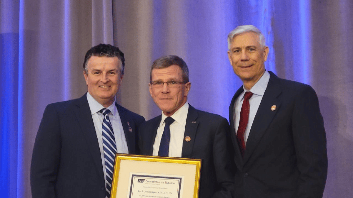 Dr. Jay Johannigman Meritorious Service Award